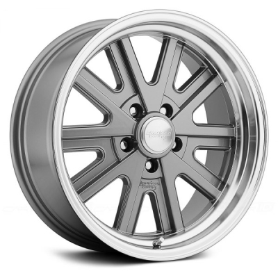 American Racing VN527 (VN5274) MAG GRAY MACHINED LIP