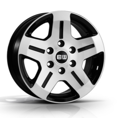 Elite Wheels EJ06 ROCKY BLACK POLISHED