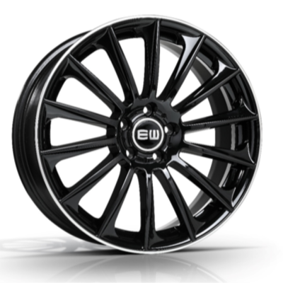 Elite Wheels WILDBEAUTY BLACK LIP POLISHED