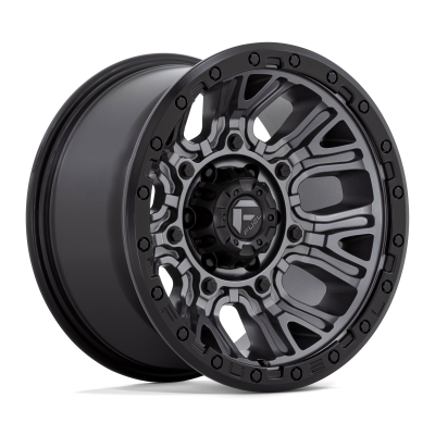 FUEL D825 TRACTION MATTE GUNMETAL WITH BLACK RING