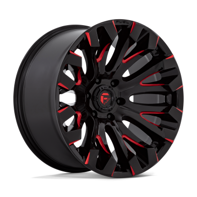 FUEL D829 QUAKE GLOSS BLACK MILLED RED