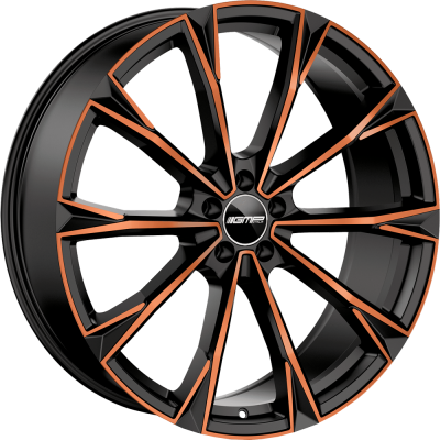 GMP TOTALE 10.00X22 5X112 ET18.0 NB66.50 Satin black with bronze face