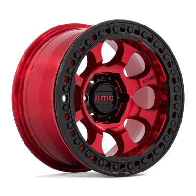 KMC KM237 RIOT BEADLOCK CANDY RED WITH BLACK RING