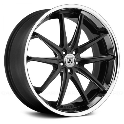 Asanti Black ABL-5 ALTAIR MATTE BLACK MILLED W- SS LIP Asanti Black ABL-5 ALTAIR MATTE BLACK MILLED W- SS LIP