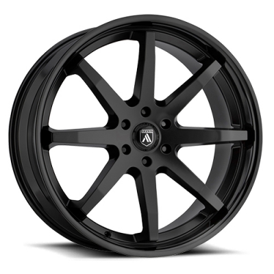 Asanti Black ABL-32 KAISER SATIN BLACK W- GLOSS BLACK LIP Asanti Black ABL-32 KAISER SATIN BLACK W- GLOSS BLACK LIP