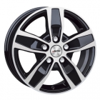 Autec Quantro5 BP 6.50X16 5X114.3 ET44.0 NB66.10 Black Polished