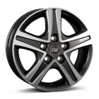 Borbet CWD 7.00X17 5X112 ET51.0 NB66.50 mistral anthracite glossy polished