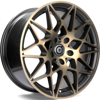 Carbonado Wheels CRAZY BGGF - BLACK GLOSSY GOLD FRONT