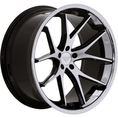 Ferrada FR2 MACHINE BLACK - CHROME LIP Ferrada FR2 MACHINE BLACK - CHROME LIP