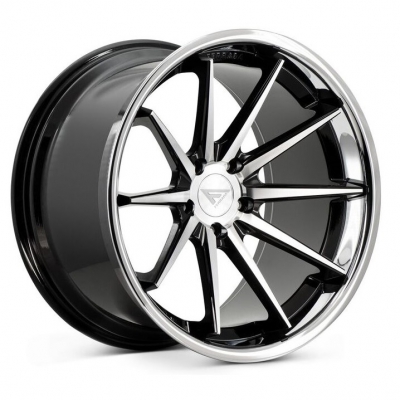 Ferrada FR4 MACHINE BLACK - CHROME LIP Ferrada FR4 MACHINE BLACK - CHROME LIP