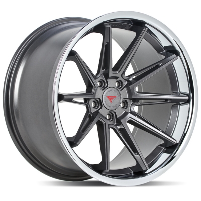 Ferrada CM2 MATTE GRAPHITE - CHROME LIP Ferrada CM2 MATTE GRAPHITE - CHROME LIP