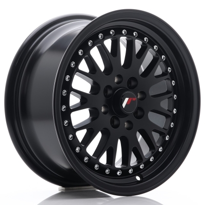 JR Wheels JR10 MAT ZWART - GEPOLIJSTE LIP