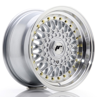 JR Wheels JR9 GLANZEND ZILVER / GEPOLIJSTE LIP