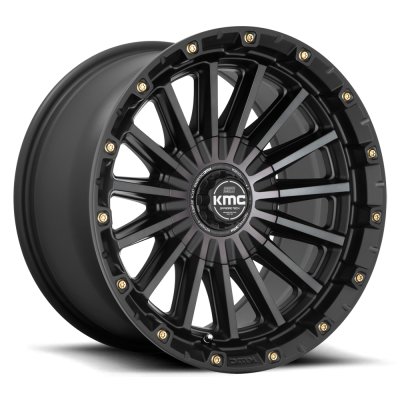 KMC KM102 SIGNAL SATIN BLACK W- GRAY TINT KMC KM102 SIGNAL SATIN BLACK W- GRAY TINT