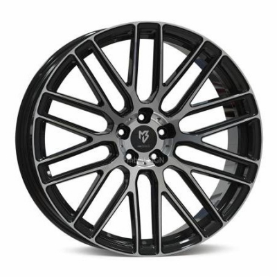 MB Design KV4 10.00X22 5X112 ET20.0 NB75.00 Black gloss polished front