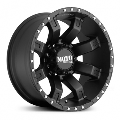 Moto Metal MO968 SATIN BLACK W- CLEAR COAT