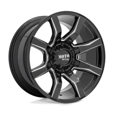 Moto Metal MO804 SPIDER 10.00X22 5X127/139.7 ET-18.0 NB78.10 Gloss black milled