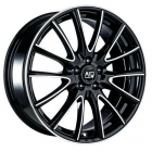 MSW 86 6.50X16 5X100 ET45.0 NB63.30 PS-RingGLOSS BLACK FULL POLISHED
