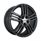 Ronal R57 7.50X17 5X108 ET45.0 NB76.00 Mat Zwart / Gepolijst
