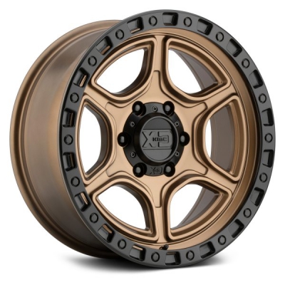 Xd Series By Kmc Wheels XD139 PORTAL SATIN BRONZE W- SATIN BLACK LIP