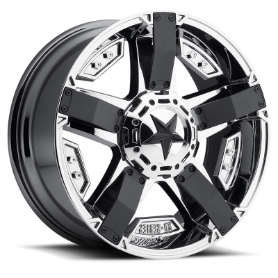 XD Series By KMC Wheels XD811 ROCKSTAR II PVD WITH MATTE BLACK ACCENTS