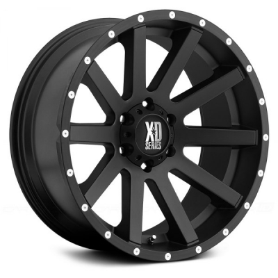 XD Series By KMC Wheels XD818 HEIST (XD8187) SATIN BLACK