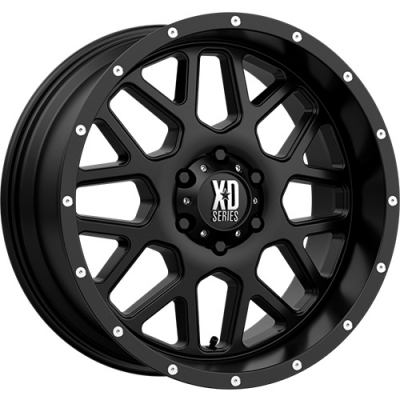 XD Series By KMC Wheels Xd XD820 GRENADE SATIN BLACK