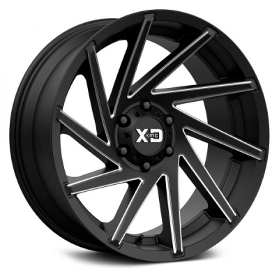 XD Series By KMC Wheels XD834 CYCLONE SATIN BLACK MILLED XD Series By KMC Wheels XD834 CYCLONE SATIN BLACK MILLED
