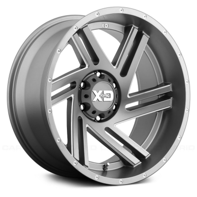 XD Series By KMC Wheels XD835 SWIPE SATIN GRAY MILLED