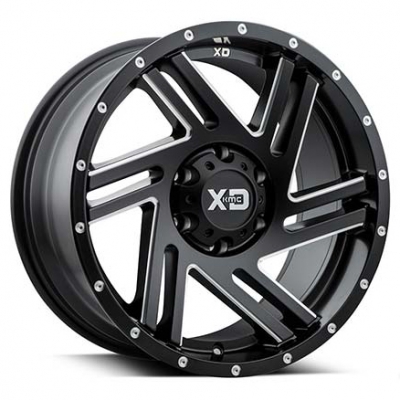 XD Series By KMC Wheels XD835 SWIPE SATIN BLACK MILLED
