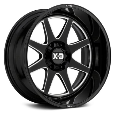 Xd Series By Kmc Wheels XD844 (XD8443) GLOSS BLACK MILLED