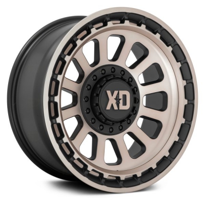 XD Series By KMC Wheels Xd Series XD856 OMEGA SATIN BLACK W- BRONZE TINT