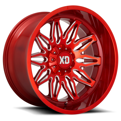 XD Series By KMC Wheels Xd Series XD859 GUNNER CANDY RED MILLED
